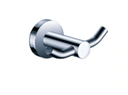 Lollypop Chrome Double Robe Hook