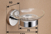 Project Round Stainless Steel Soap Dish Holder