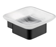 Black Pescara Single Soap Dish Holder