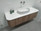 Wave Rouned Fluted Corner 1500 Mm Vanity - Optional Stone Bench Top - ALL DRAWERS