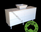 Evolution DRAWER Vanity with Stone Bench & Benchtop Basin 1800mm With Kickboard HK