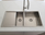 Cube Square 1130mm 1&3/4 Bowl Sink & Drainer - Round Corner