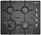 Dilusso GAS COOKTOP - 600MM BLACK GLASS