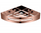 Deluxe Rose Gold Single Layer Corner Basket 872-1rg
