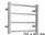 Stainless Steel Heated Towel Rail & Ladder - Square 550 X 440