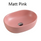 Vale Art  Above Counter Oval Basin - Matt Pink 