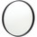 Matte Black Metal Framed Round Mirror 600 750 mm Matte Black Metal Framed Round Mirror 600 750 mm