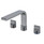 Nero Pearl Basin Tap Set Gun Metal Grey Nero Pearl Basin Tap Set Gun Metal Grey