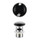 Ceramic Cap Basin Popup Waste Black White Ceramic Cap Basin Popup Waste Black White