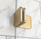 Wall Brackets for Frameless Shower Screen - Brushed Gold