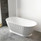 OTTI Kensington Gloss White Freestanding Bath Tub 1500 1700