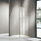 NC-001 Framed Walk Shower Screen with Black aluminum frame