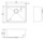 Project Undermount Square Sink  Single Bowl 