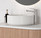 American Oak Curve Rouned Fluted Corner 1500 Mm Vanity - Optional Stone Bench Top - ALL DRAWERS American Oak Curve Rouned Fluted Corner 1500 Mm Vanity - Optional Stone Bench Top - ALL DRAWERS