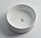 Bench Top Basin Matte White Interior Smooth Finish, Textured White Exterior Finish