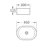Oval Gloss White Basin 450x300x115mm 