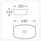 Gloss White Ceramic Basin 493B  490x355x135mm