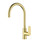 Sora Stainless Steel Gooseneck Sink Mixer Brushed Gold 