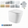 Jessen Quiet Swirl Flush Wall Faced Pan with Geberit Alpha Inwall Cistern (Rimless + Tornado)