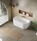 DOVER Back To Wall Free Standing Overflow Bath LK-DV 1400 | 1500 | 1700mm *WITH Overflow 