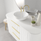 Shore Freestanding Curve Vanity Polytec Finish, Bench Top & Basin - On Legs