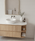 Skye Wall Hung Vanity with Open Shelf, Bench Top & Basin - 750mm