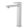 Ikon Ceram High Rise Basin Mixer Tap - Brushed Nickel 