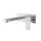 Ikon Ceram Wall Basin Mixer and Spout Combination  - Brushed Nickel