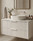 Cove 25 SATIN WHITE Twin Fluted 750 mm Vanity - Optional Stone Bench Top