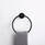 Linsol Lux Matt Black Towel Ring 