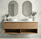 Infinity Short Wall Hung Vanity 1500 mm, Open Shelf - Optional Stone Bench Top