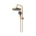 Amoza twin shower.3pk Brushed Copper -300mm Shower Head