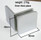 Wall Brackets for Frameless Shower Screen - Gun Metal