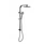 2 in 1 Round Shower Combo Gun Metal --- UNIVERSAL INLET