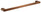 Normandy Brushed Bronze/Copper Lindy Single Towel Rail 600mm / 800mm