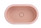 Bella Vista Doros Rose Solid Surfurce Drop In or Undermount Basin with overflow 530x320x168mm