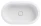 Bella Vista Doros Matt White Solid Surfurce Drop In or Undermount Basin with overflow 530x320x168mm