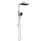 Ceram Multi-function shower set Brushed Nickel -Overhead Size: 315 x 215 mm 