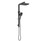 Ceram Multi-function shower set Matt Black -Overhead Size: 315 x 215 mm