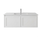 England Hampton White Shaker Wall Mount 900 mm Vanity  - Optional Stone Bench
