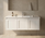 England Hampton White Shaker Wall Mount 1200 mm Vanity  - Optional Stone Bench