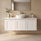 England Hampton White Shaker Wall Mount 1200 mm Vanity  - Optional Stone Bench