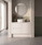 Wall to Wall Vanity 1020  mm to 1080 mm Evolution Tall - Satin White -  Optional Benchtop
