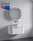 Satin White Seaford 900mm Curved Wall-Hung Vanity | All-Drawer & Optional Stone Top