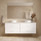 Marius 1800mm Wall Hung Bathroom Vanity | Hampton Shaker Satin White - Optional Bench
