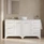 Wynyard 1800mm Satin White Shaker Vanity Floorstanding | Optional Stone Top & Basin