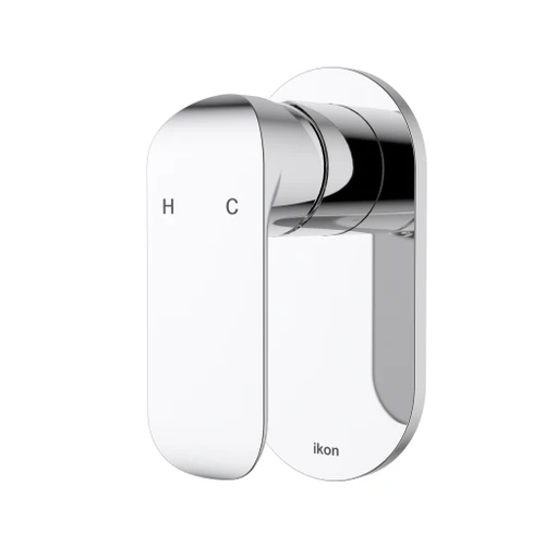 ikon KARA Wall Mixer Tap - Shower / Bath Chrome
