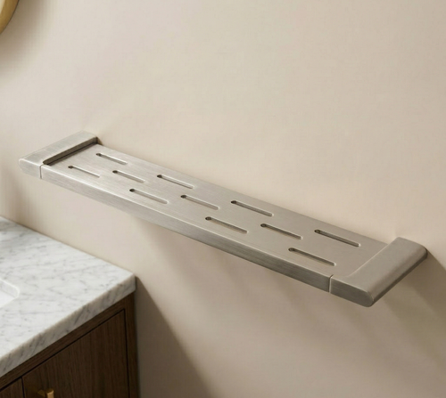 Lindy Shower Shelf - Brushed Nickel