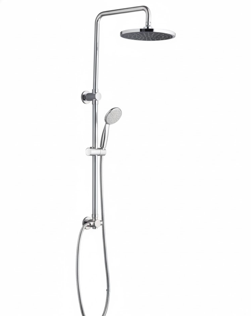 Round Twin Shower Combination - Heavy Duty Range - Back Inlet