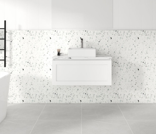 England Shaker Hampton Style 1200 mm Vanity with Stone Top & Bench-top Basin